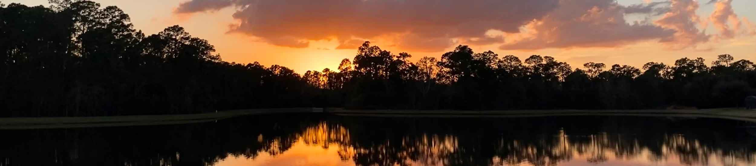 Sunset over Darchance Lake