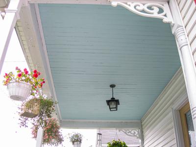 Blue Porch Ceiling